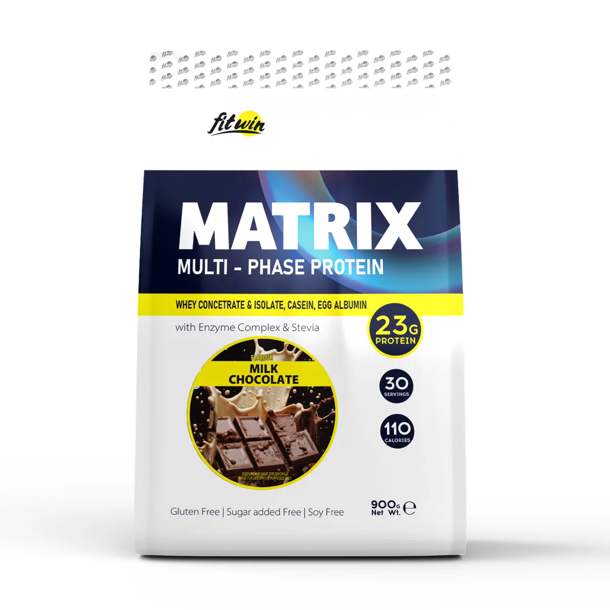 Протеїновий комплекс FitWin Matrix 900 г молочний шоколад 77% білка