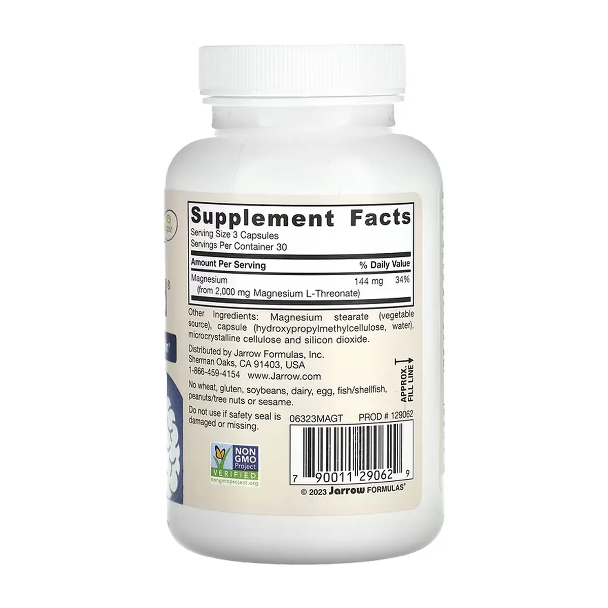 Jarrow Formulas MagMind L-треонат магнію 90 капсул