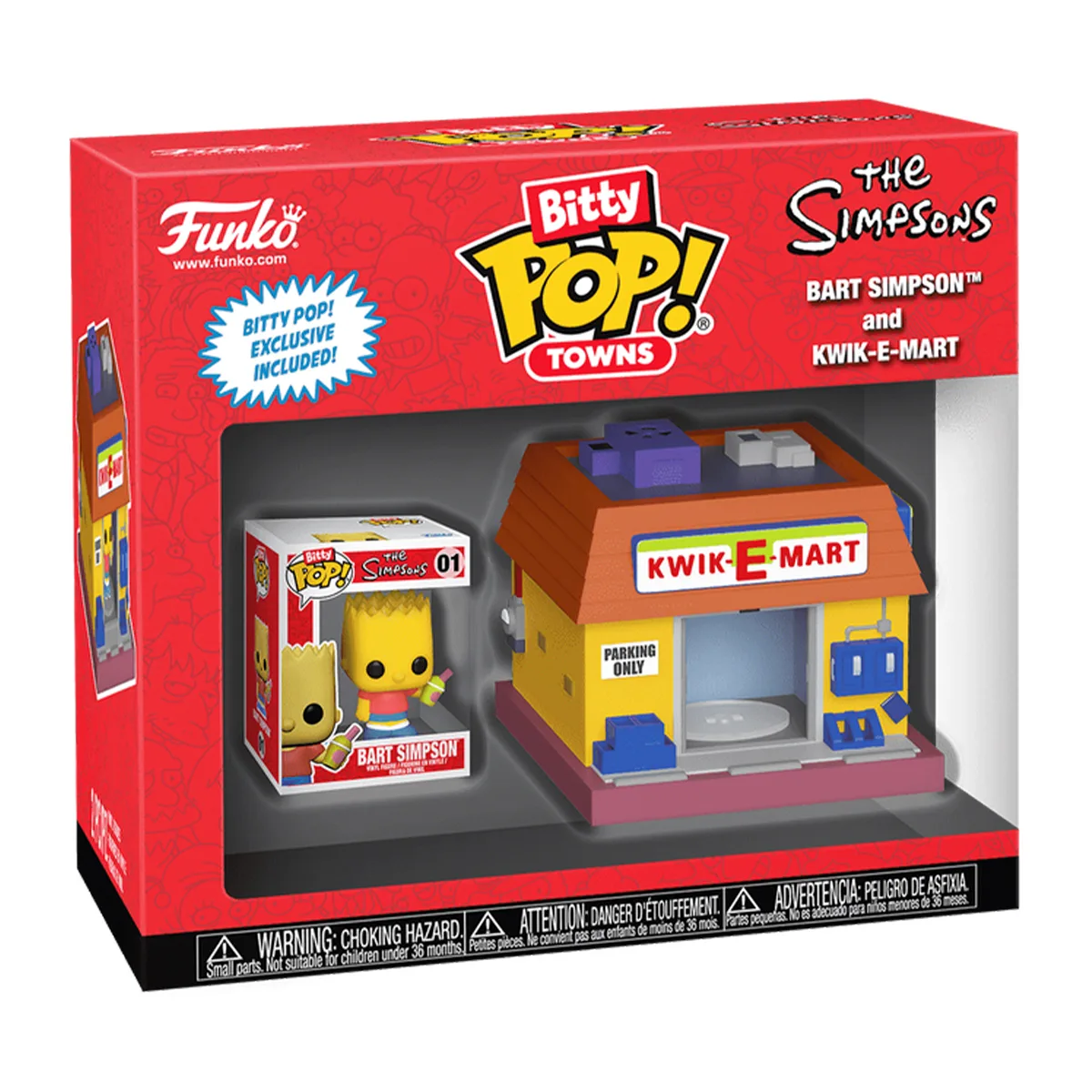 Набір фігурок Funko вініл Барт Сімпсон Квікі-Март 6,4х11х10,9 см