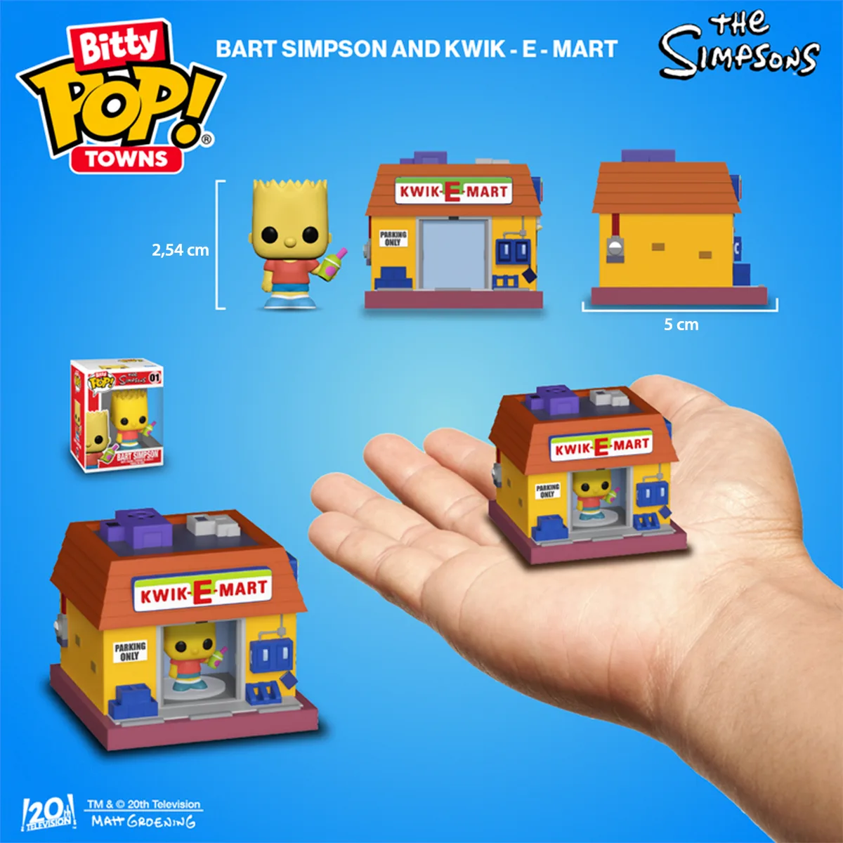 Набір фігурок Funko вініл Барт Сімпсон Квікі-Март 6,4х11х10,9 см