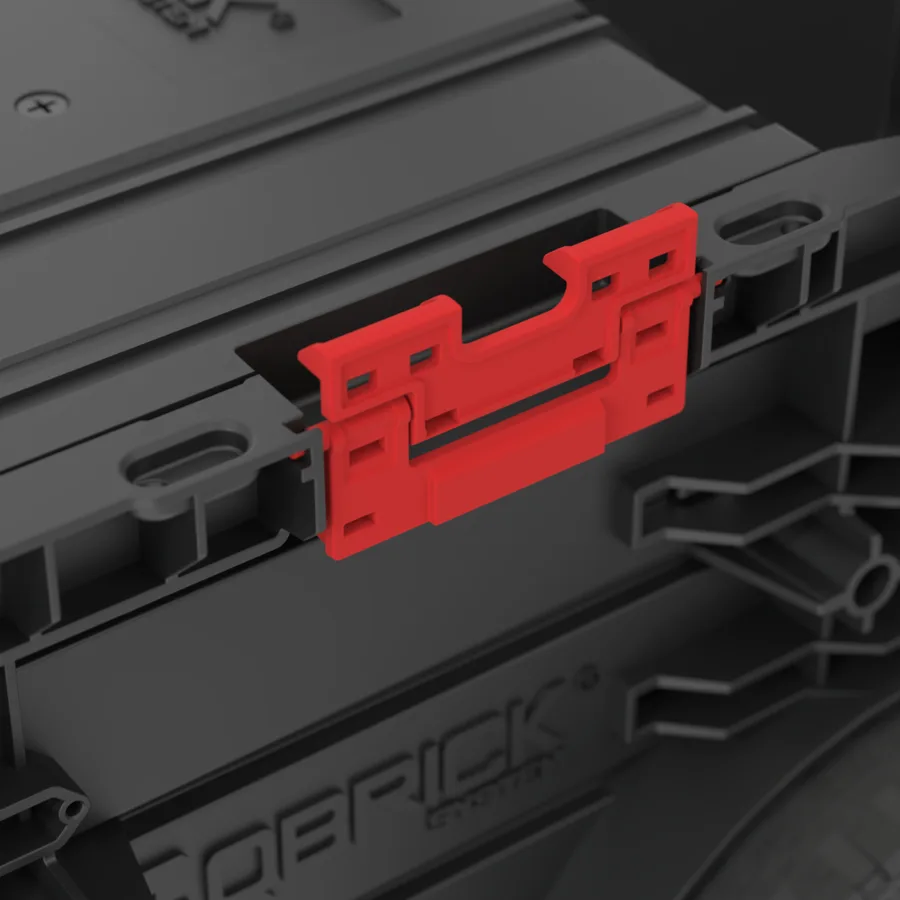 Ящик для інструментів Qbrick пластик чорний 520х440х660 мм на колесах з 2 шухлядами