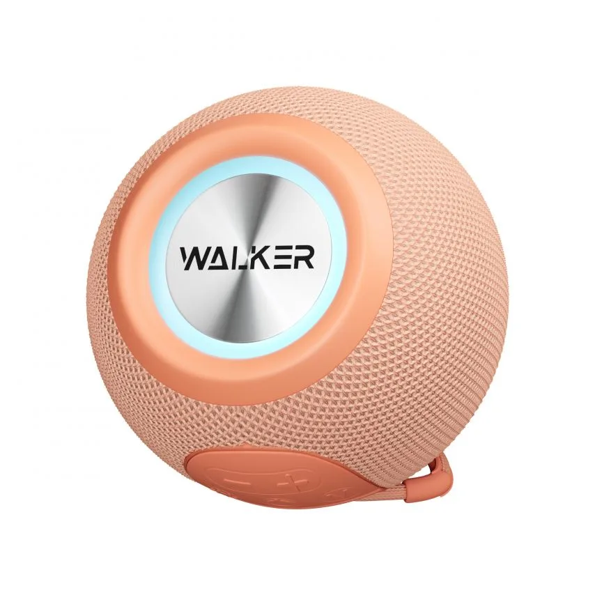 Портативна колонка WALKER Bluetooth 5W 111х111х87 мм ABS Рожева