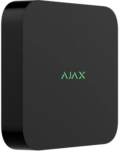 Сетевой видеорегистратор Ajax NVR DC black, 8 каналов, 12V, черный.
