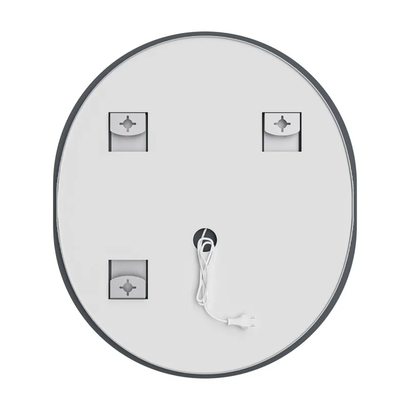 Дзеркало настінне LED MIXXUS ELLIPSE 80х70 см Овальне Алюміній Біле 2500-6500K