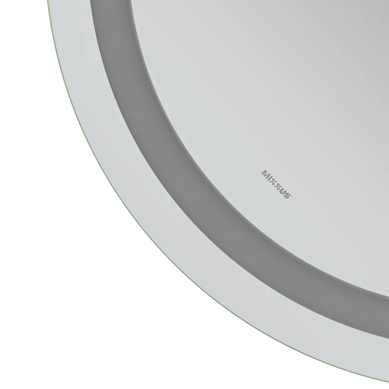 Дзеркало настінне LED MIXXUS ELLIPSE 80х70 см Овальне Алюміній Біле 2500-6500K