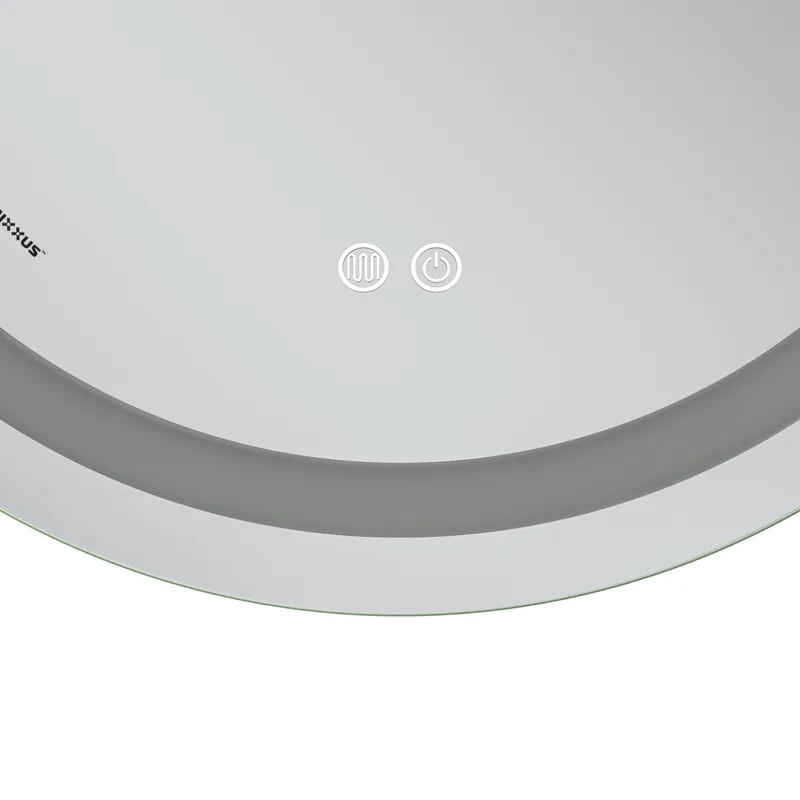 Дзеркало настінне LED MIXXUS ELLIPSE 80х70 см Овальне Алюміній Біле 2500-6500K