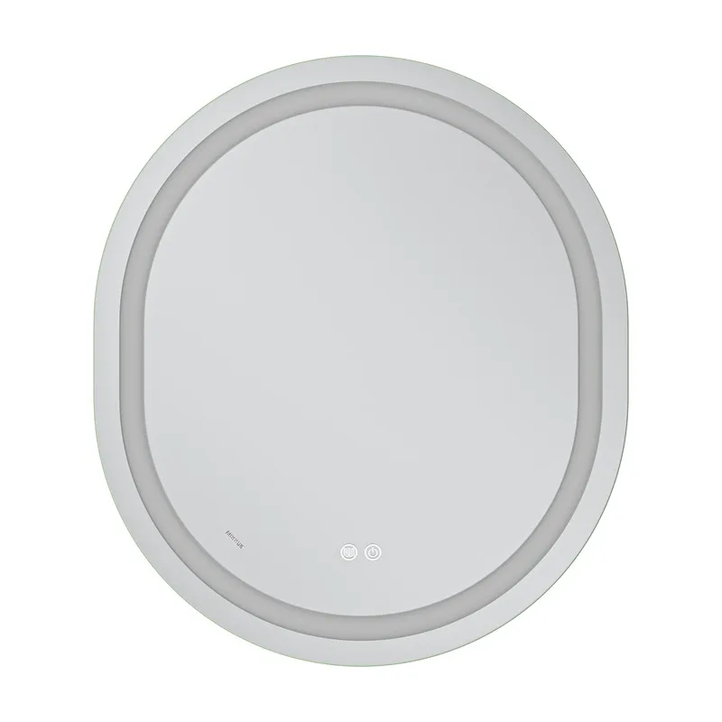 Дзеркало настінне LED MIXXUS ELLIPSE 80х70 см Овальне Алюміній Біле 2500-6500K