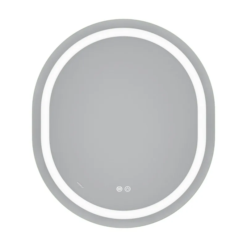 Дзеркало настінне LED MIXXUS ELLIPSE 80х70 см Овальне Алюміній Біле 2500-6500K
