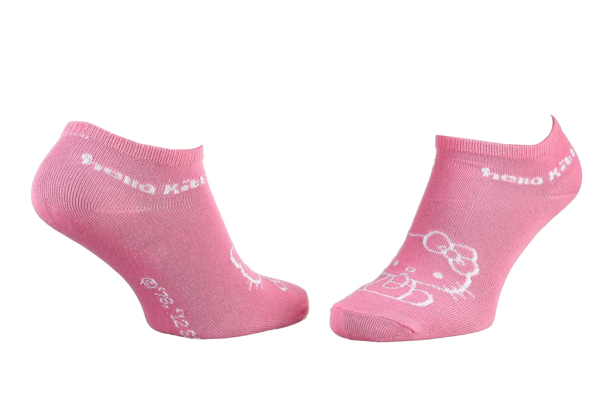 Шкарпетки Hello Kitty бавовна 35-41 блідо-рожеві