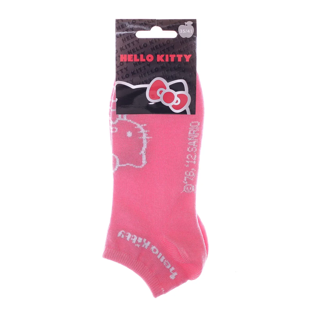 Шкарпетки Hello Kitty бавовна 35-41 блідо-рожеві