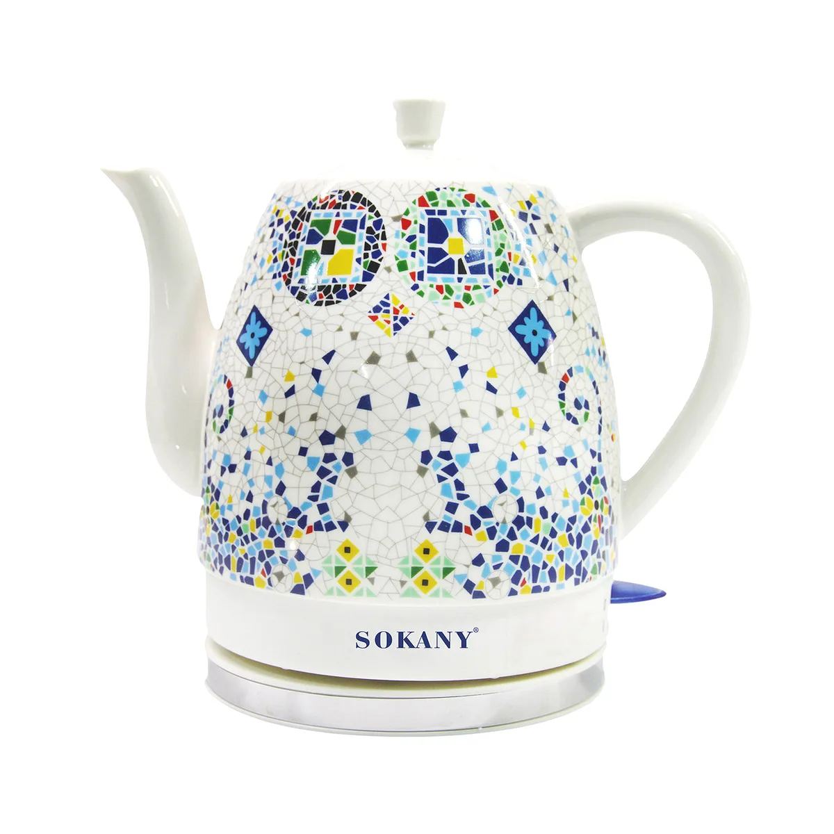Электрический чайник Sokany Керамика 1 5 л Белый