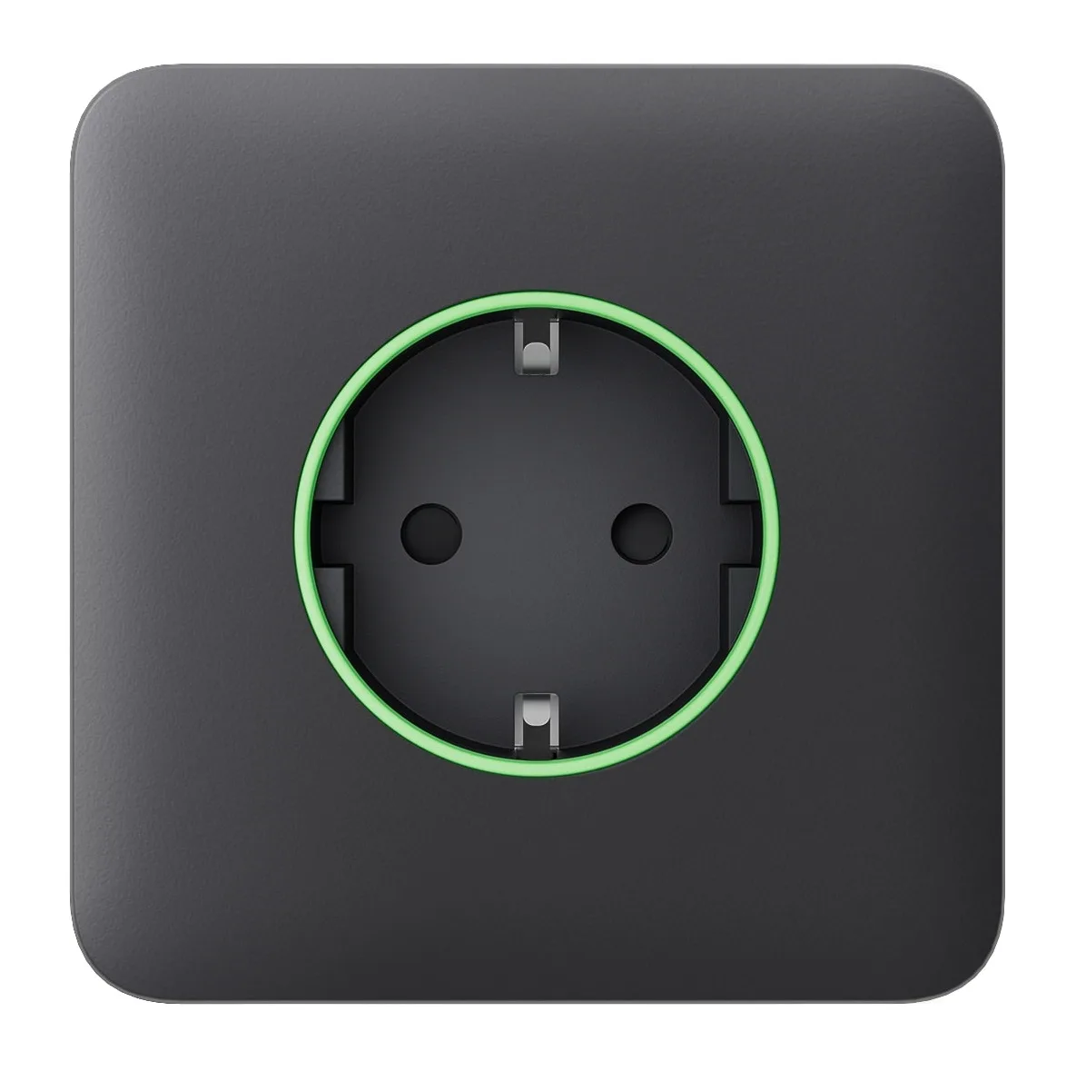 Передня панель для вбудованої розетки Ajax SoloCover for Outlet smart, Jeweler, бездротової, graphite