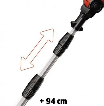 Акумуляторний висоторіз Einhell GE-LC 18 LI T-Solo 18В, 20 см шина, регульована штанга 183-277 см, вага 5.3 кг (без батареї)