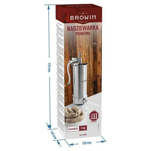 Шприц ковбасний Browin нержавіюча сталь 3 кг вертикальний