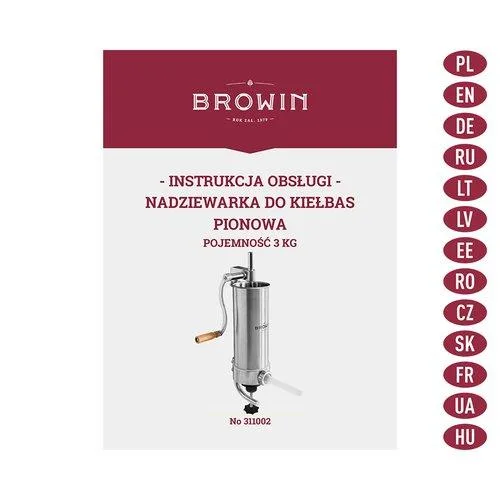 Шприц ковбасний Browin нержавіюча сталь 3 кг вертикальний