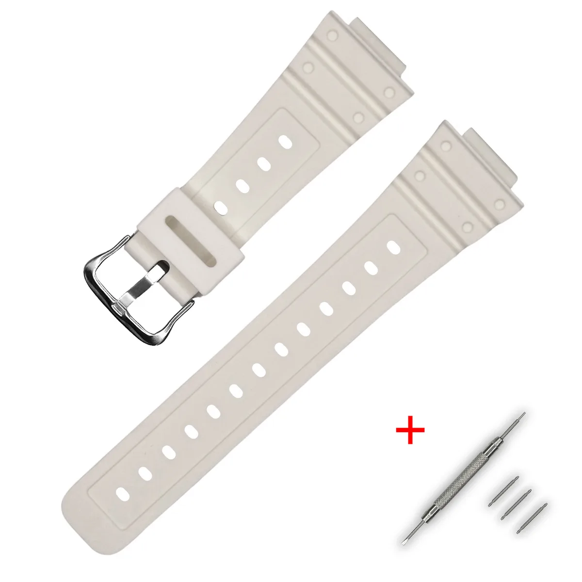 Ремінець Casio полімерний 20 см білий