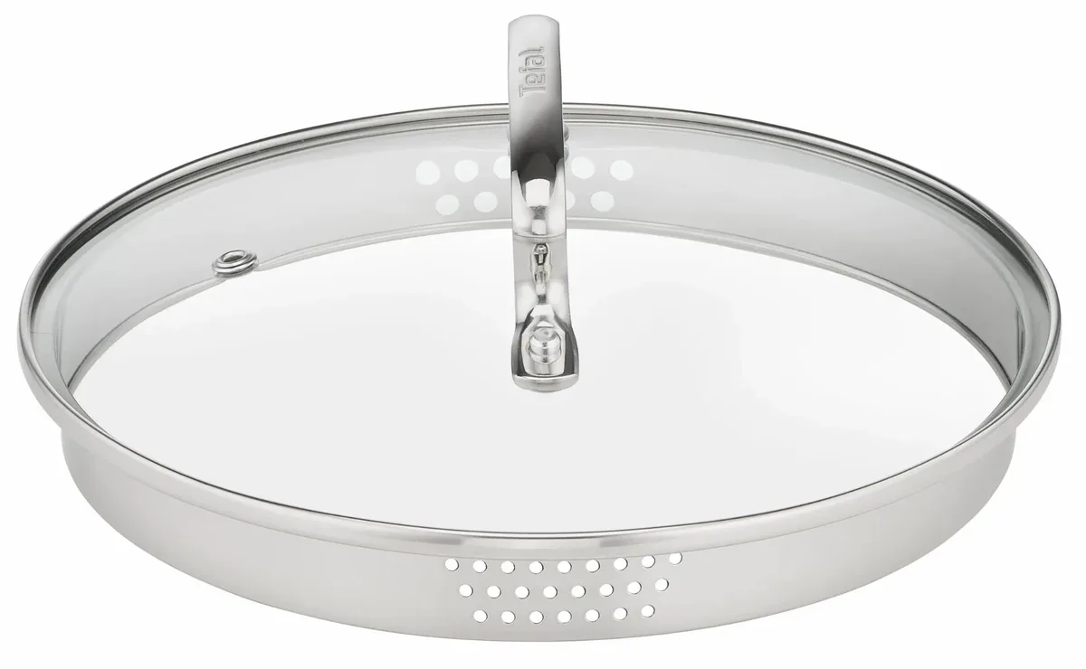 Каструля Tefal DUETTO+, об'ємом 1.5л, з кришкою, виготовлена з нержавіючої сталі та скла.