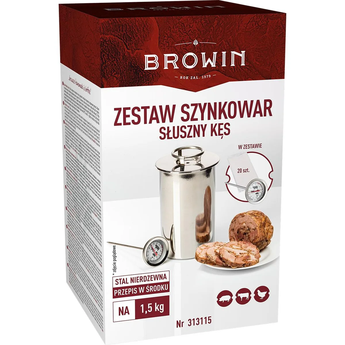 Ветчинниця Browin нержавіюча сталь 1,5 кг 11,5 см х 18,5 см