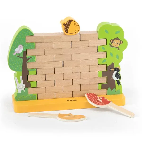 Настільна гра Viga Toys дерев'яна 25х17х8 см різнокольорова
