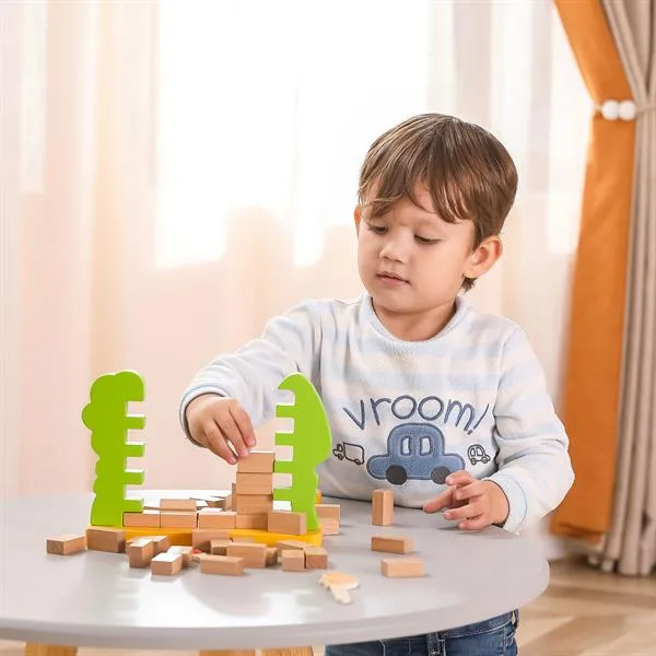 Настільна гра Viga Toys дерев'яна 25х17х8 см різнокольорова