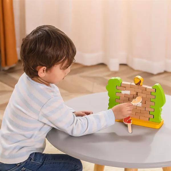 Настільна гра Viga Toys дерев'яна 25х17х8 см різнокольорова