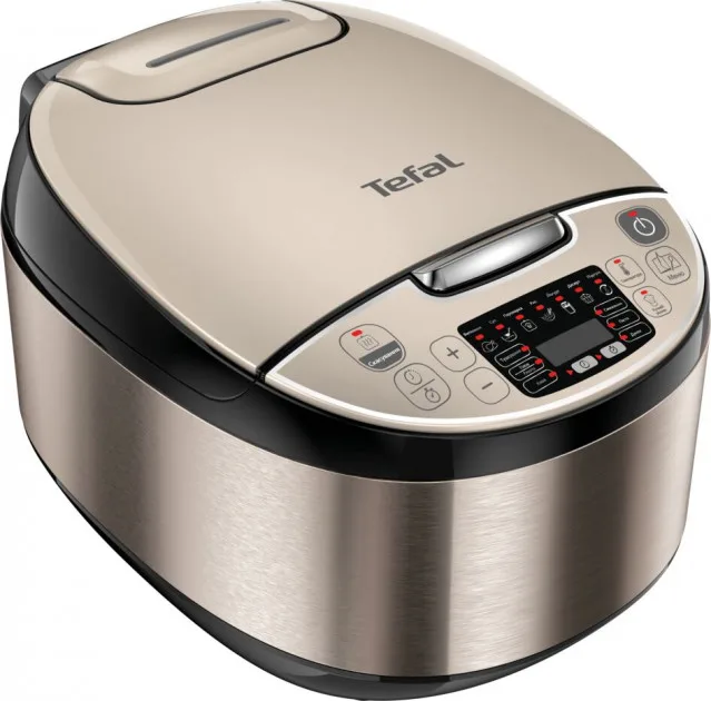 Мультиварка Tefal пластик 5л сірий 750Вт електронне управління