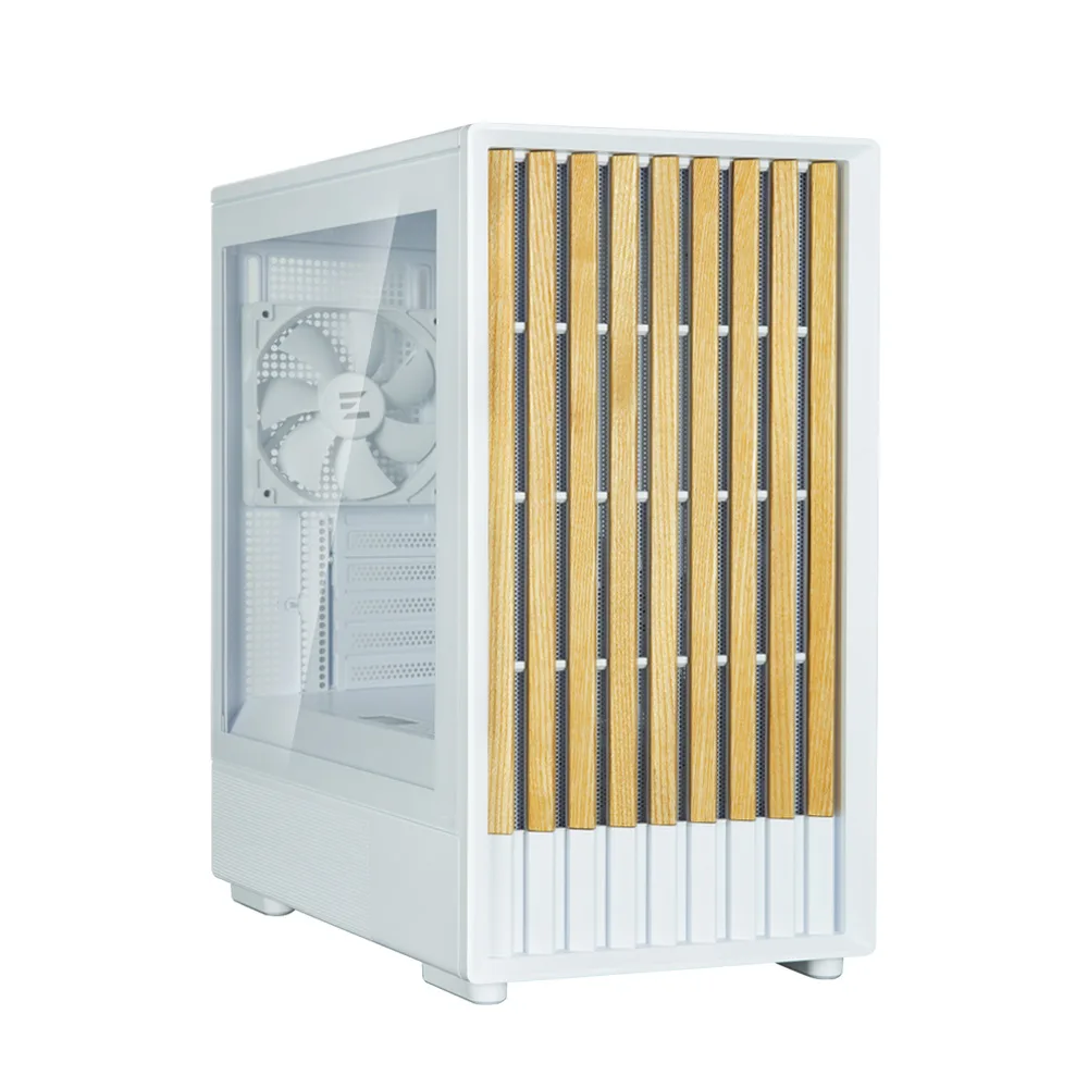 Корпус Zalman P10 Namu без БП, 1xUSB3.0, 1xUSBType-C, 2x120мм, 1x120мм ARGB, VGA 340мм, LCS ready, TG Side Panel, mATX, білий