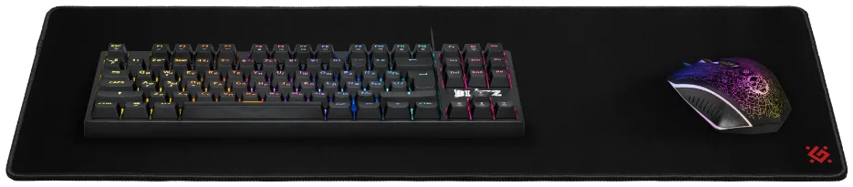 Килимок для миші Defender Тканина Гума 680х240х5 мм Чорний