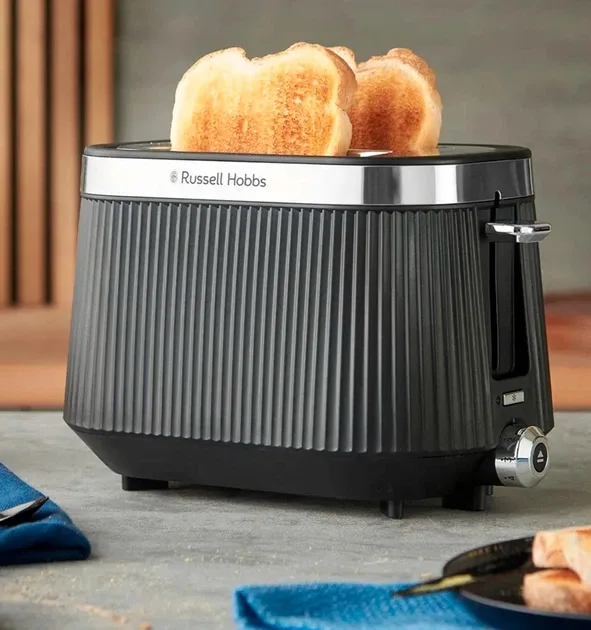 Тостер Russell Hobbs Пластик Нержавіюча сталь 17,6х28,5х27,1 см Чорний