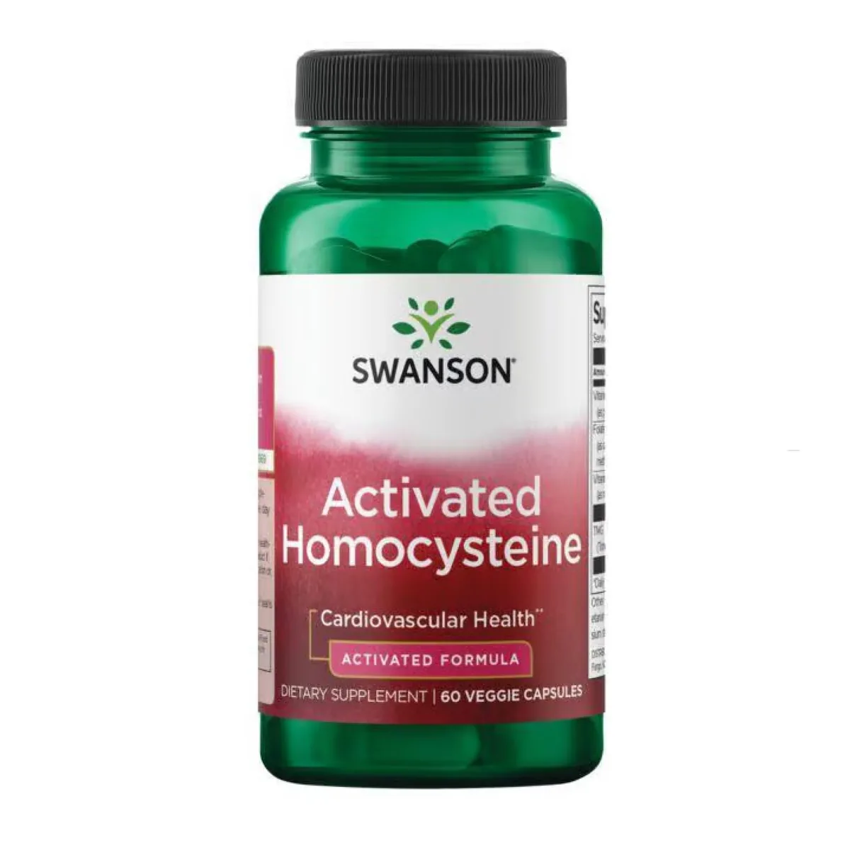 Swanson Activated Homocysteine вегетаріанські капсули 60 шт підтримка серцево-судинної системи