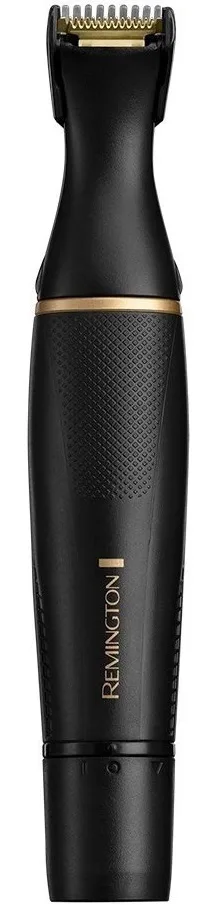 Тример Remington T-Series для стрижки бороди, вусів, окантовки, бровів, носа та вух, з вібраційним мотором та набором насадок.