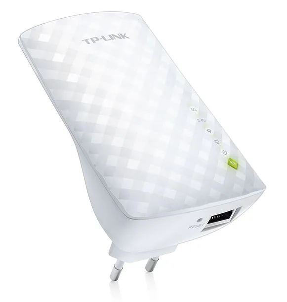 Дводіапазонний підсилювач Wi-Fi TP-Link 2,4 ГГц 5 ГГц 300 Мбіт/с 433 Мбіт/с компактний білий