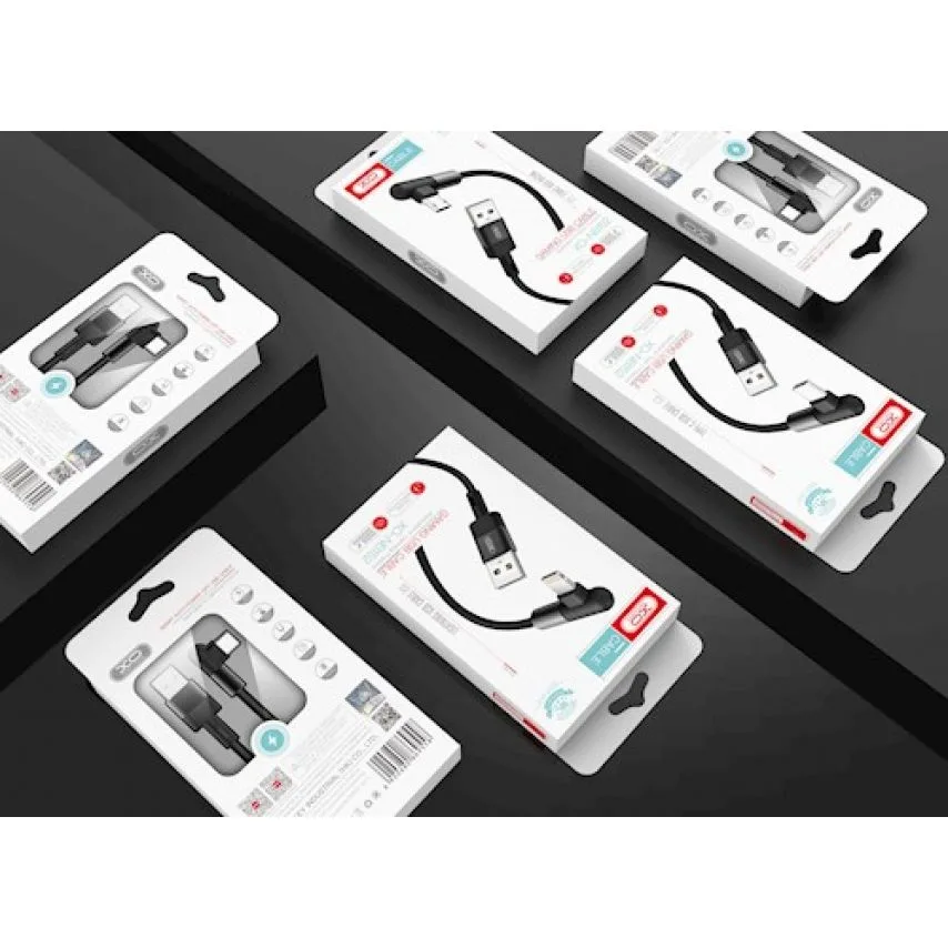 Кабель USB XO пластик Micro 1м чорний 2.4A