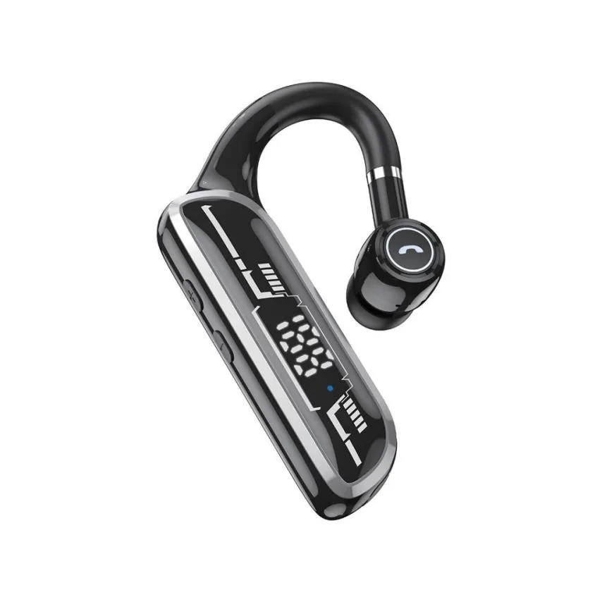Bluetooth гарнітура XO завушна чорна 160х90х25 мм 5.3 28 годин роботи