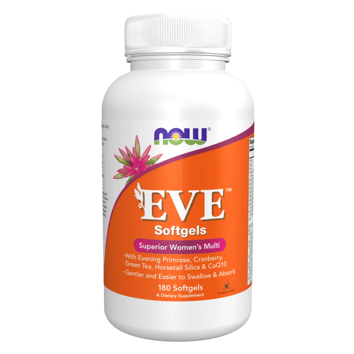 Витамины для женщин Now Foods EVE 180 капсул софт гелевые для активного долголетия