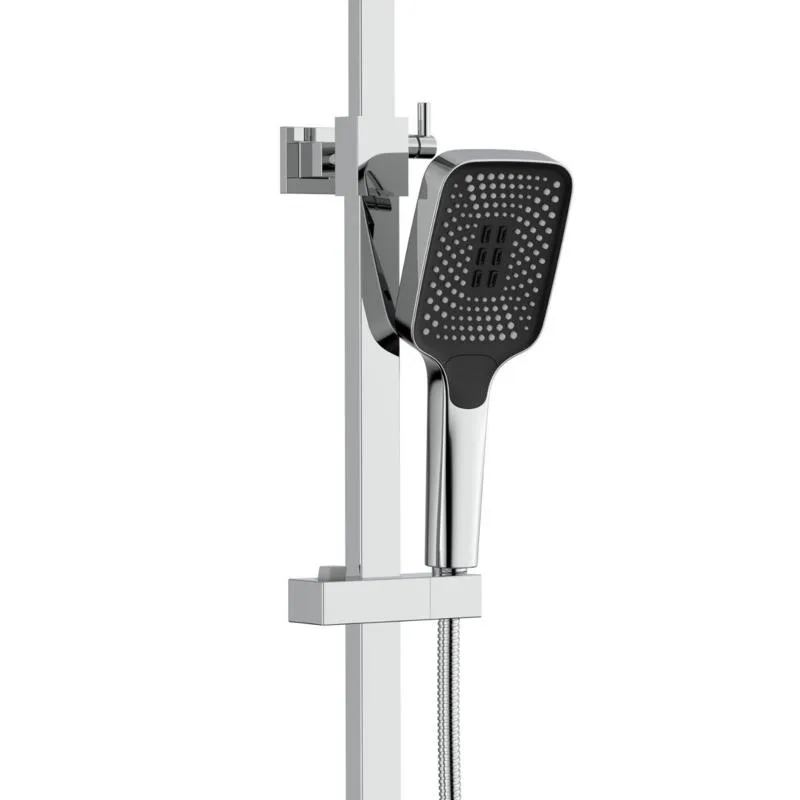 Душевая система термостатическая Qtap Sloup 57103KNC хромированная латунь 260х540х820-1275 мм