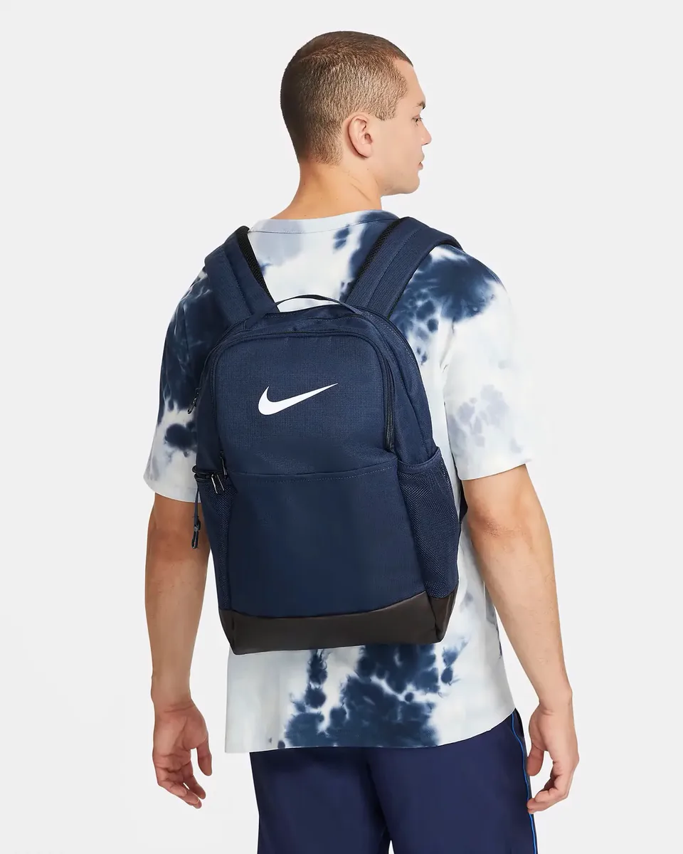 Рюкзак Nike 100 процентов полиэстер M синий 46х30х18 см