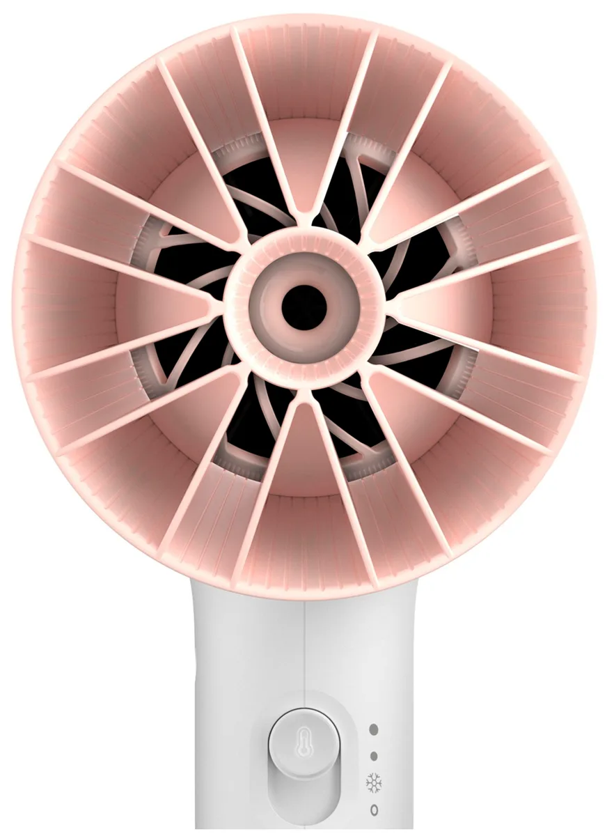 Фен Philips 3000 Series, потужність 1600Вт, 3 температурних режими, насадка ThermoProtect, білий з рожевим.