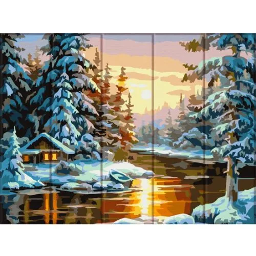 Картина по номерах Art Story Зима на дереві 30 х 40 см