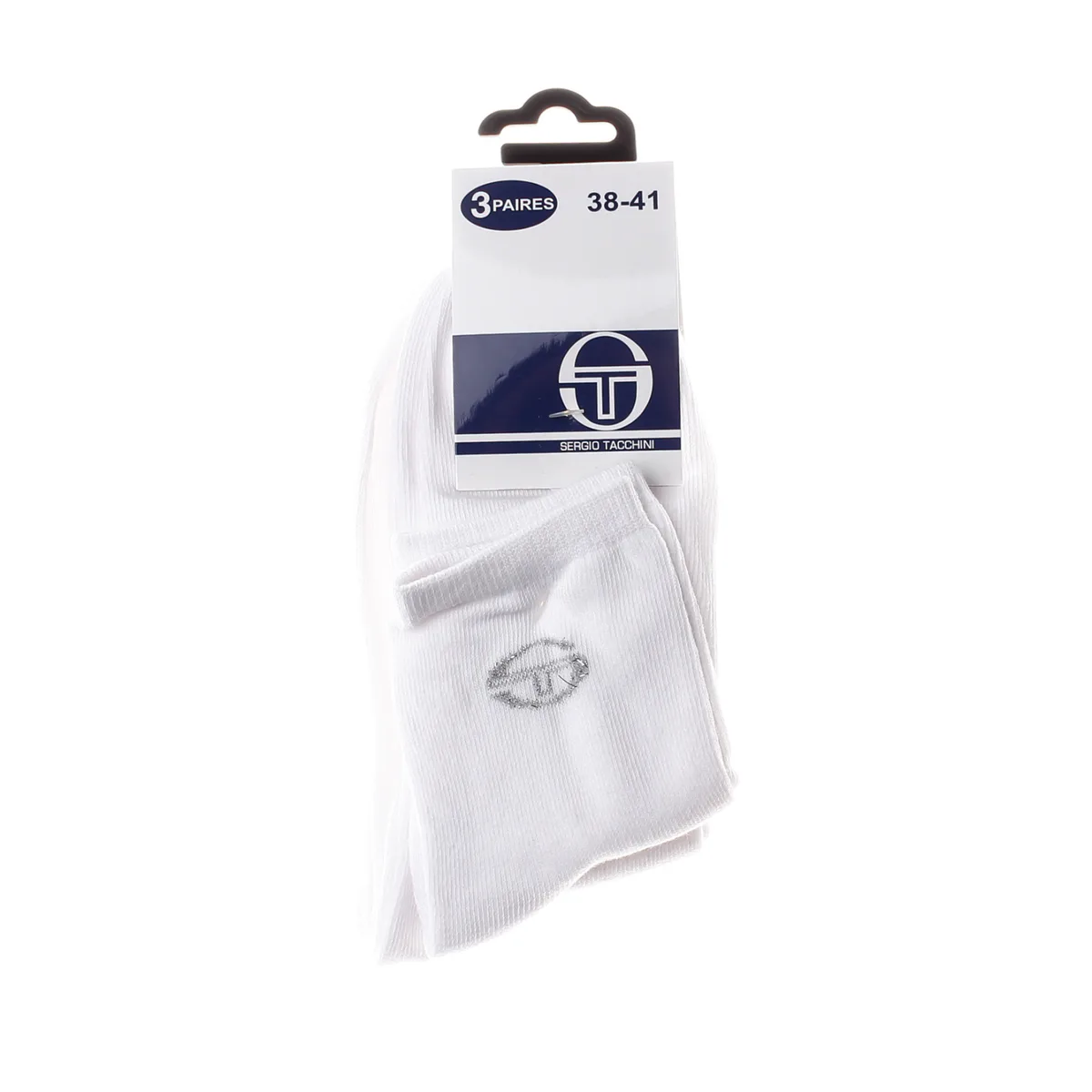 Шкарпетки Sergio Tacchini 76% бавовна 35-37 білий 3-pack
