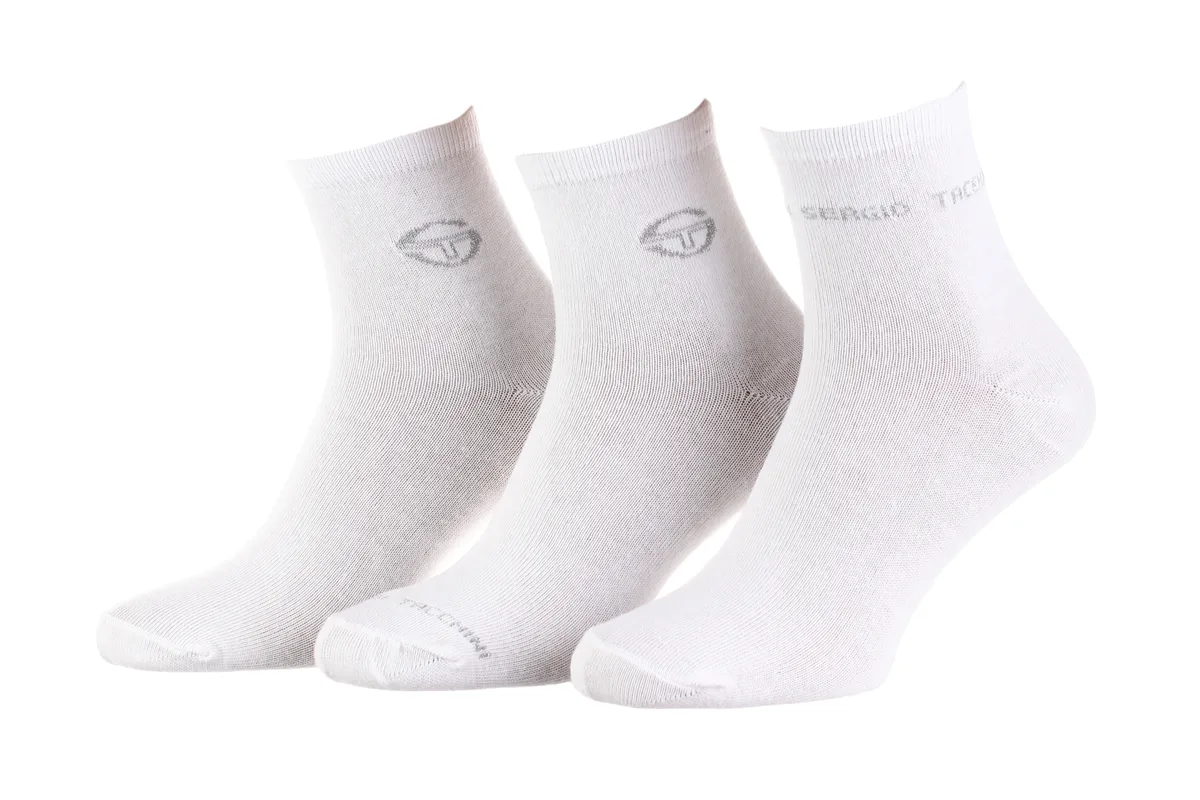 Шкарпетки Sergio Tacchini 76% бавовна 35-37 білий 3-pack