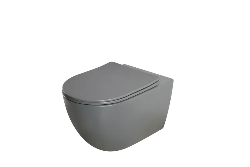 Унітаз підвісний MIXXUS PREMIUM санітарна порцеляна 530x360x350 мм графіт
