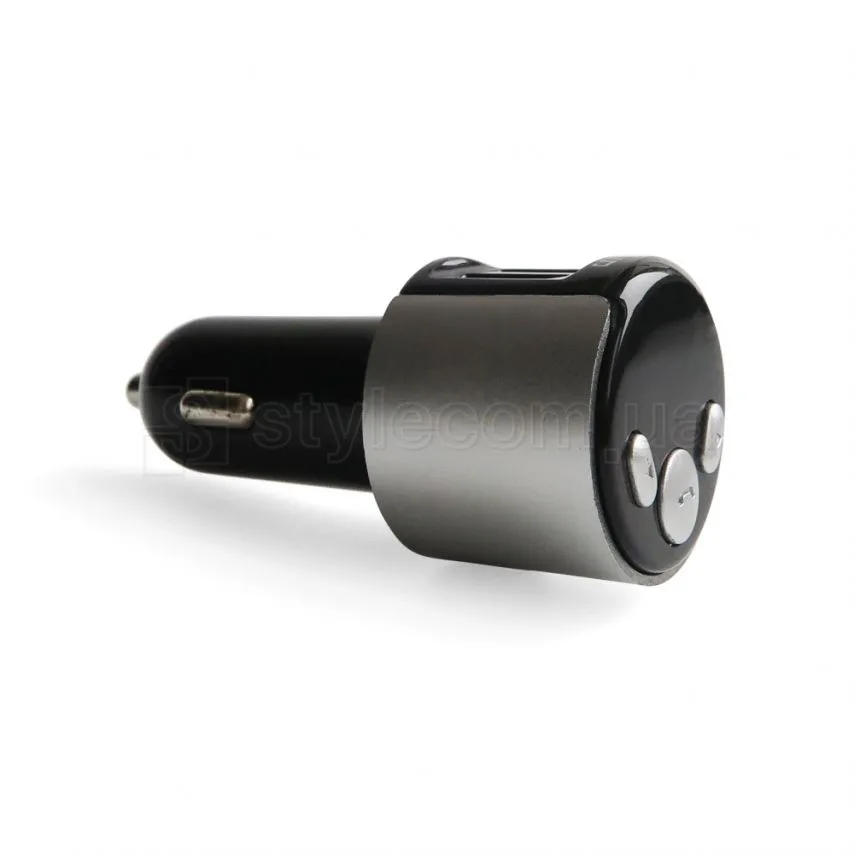 FM-трансмітер Bluetooth 2USB 2.1А пластик чорний