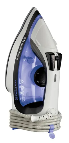 Праска Russell Hobbs з парою керамічна 2400 Вт 2,5 м біла синя