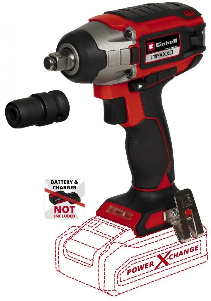 Акумуляторний ударний гайковерт Einhell Professional IMPAXXO 18/230 PXC 18В, 230Нм, 2900об/хв, 1.17кг (без батареї)