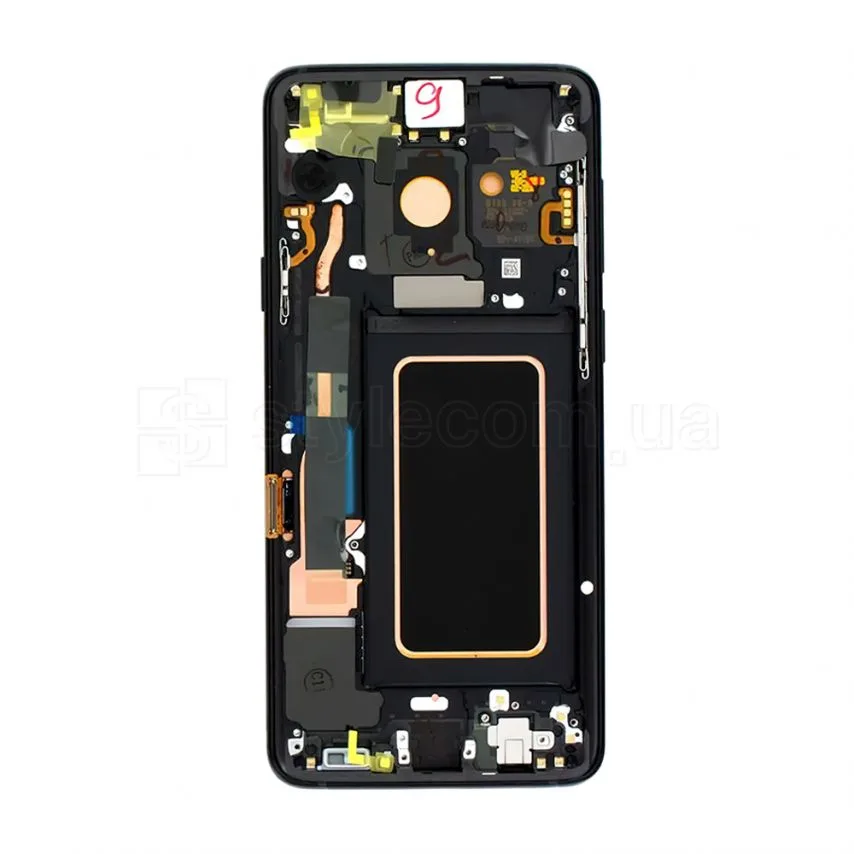 Дисплей Samsung AMOLED 6,2 дюйма чорний з сенсорним екраном і рамкою Service Original