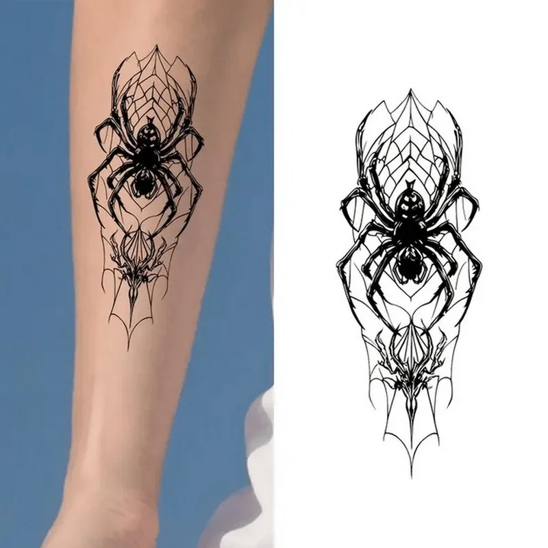 Набор временных тату Fresh Tattoo 30 шт 9,5х5,5 см Черные