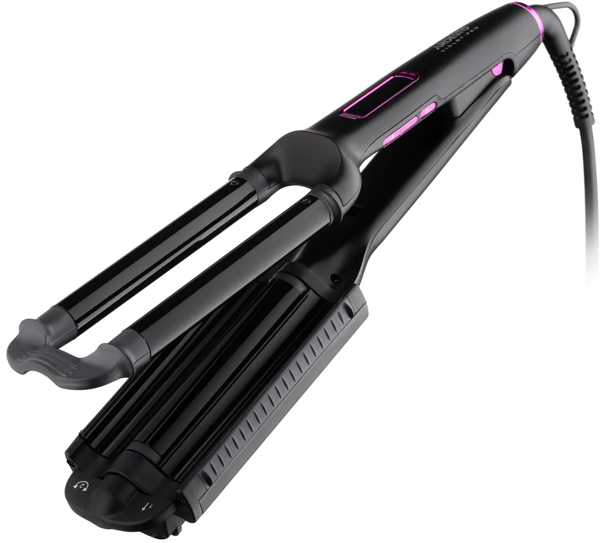 Прилад для укладки волосся ARDESTO Violet Pro, 90Вт, 170-210°C, керамічне покриття, чорний.