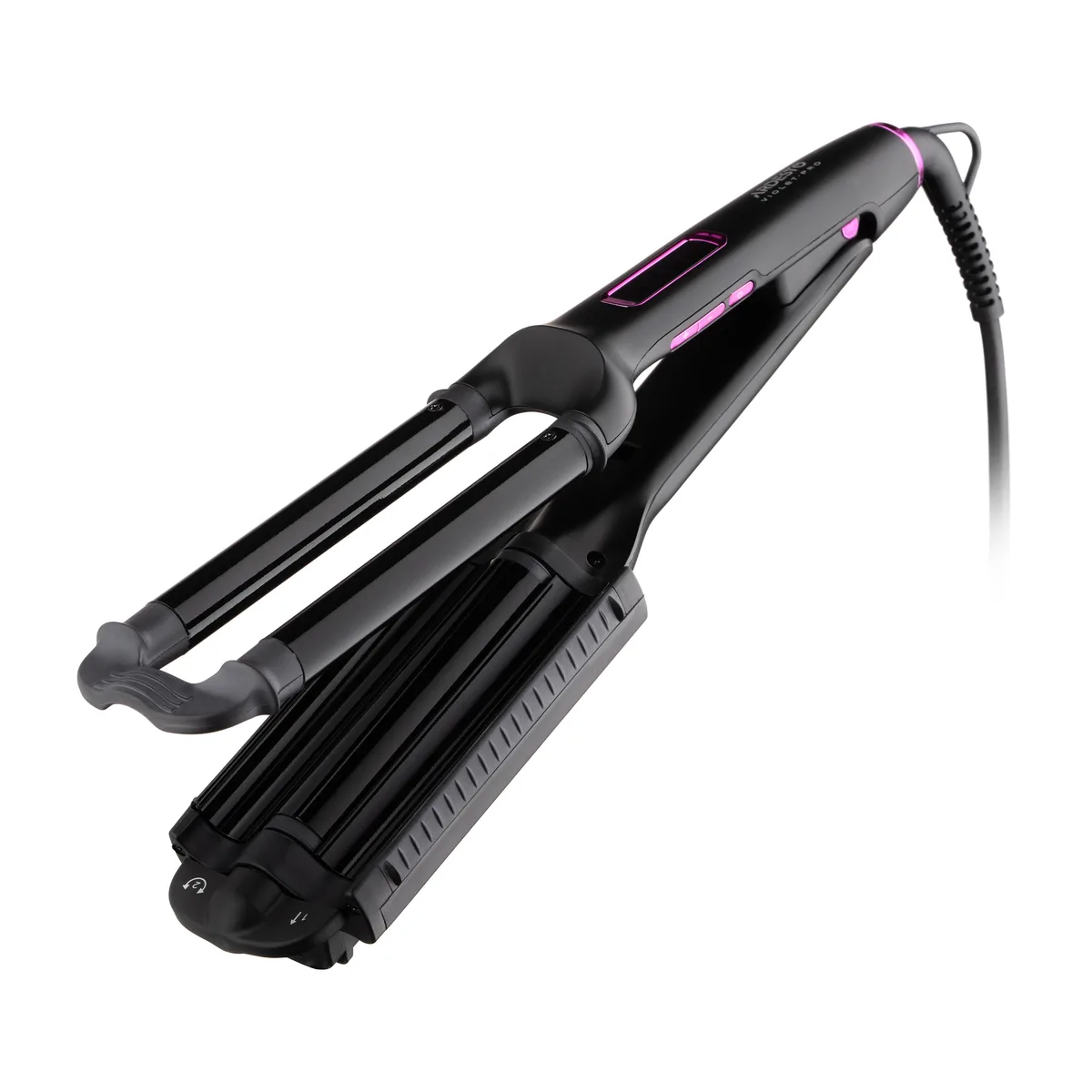 Прилад для укладки волосся ARDESTO Violet Pro, 90Вт, 170-210°C, керамічне покриття, чорний.