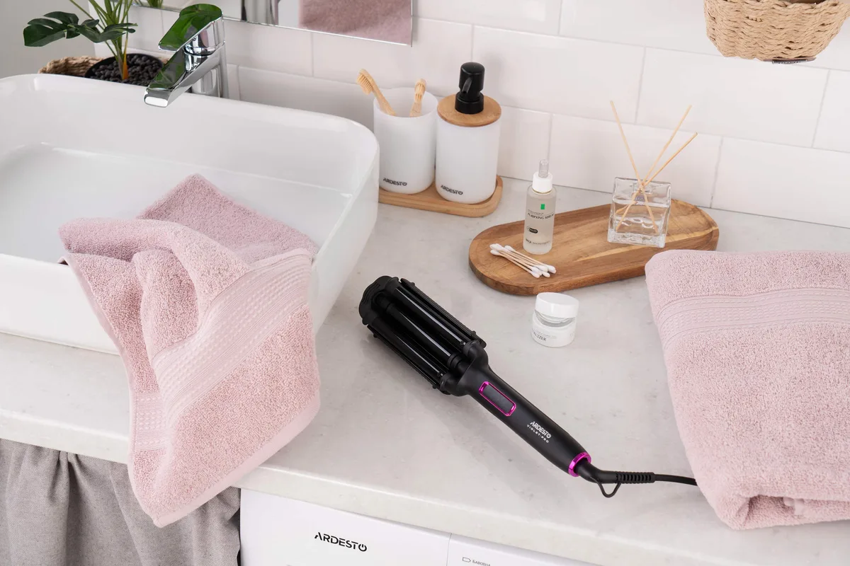 Прилад для укладки волосся ARDESTO Violet Pro, 90Вт, 170-210°C, керамічне покриття, чорний.
